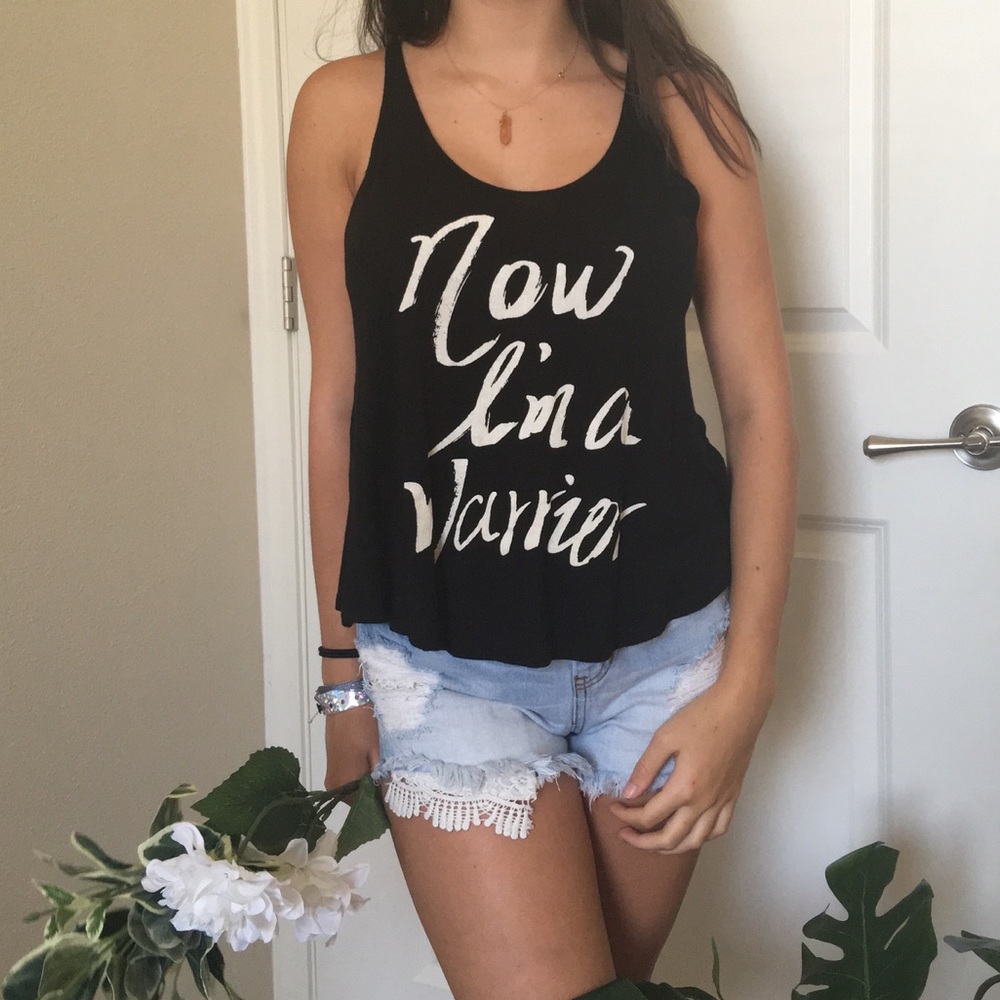 NOW I'M A WARRIOR tank top